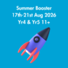Summer Booster: Year 4 & 5 11+ with Juliet: Monday 17th-Friday 21st August 2026: 9:30am-10:30am